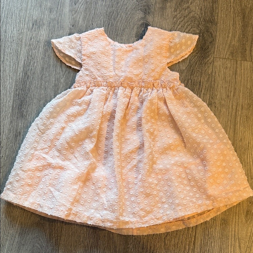 Iris & Ivy Blush Pink Textured Casual Dress